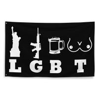 LGBT Flag - Black/White