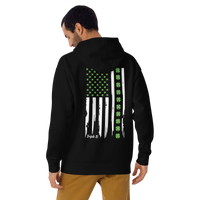 St. Patrick's Day Flag Hoodie (back printing)