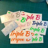 Triple B Hardhat Decals