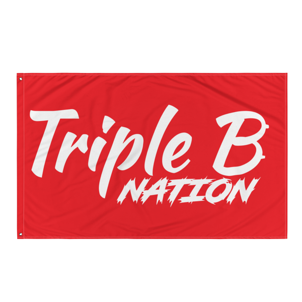 Triple B Nation Flag - White/Red