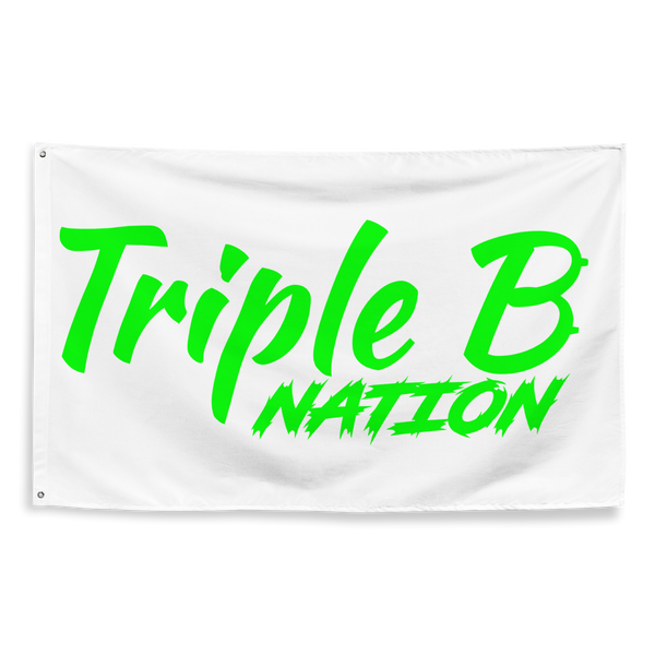 Triple B Nation Flag - Green/White
