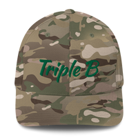 Triple B Stretchfit Hat - White/Green