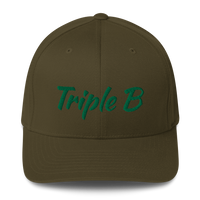 Triple B Stretchfit Hat - White/Green