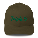 Triple B Stretchfit Hat - White/Green