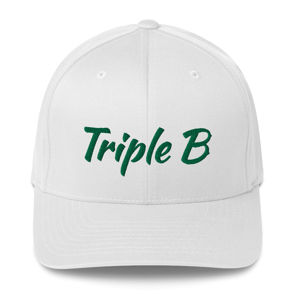 Triple B Stretchfit Hat - White/Green