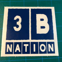 3B Nation Square Decal