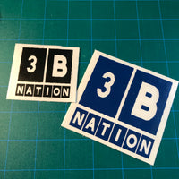 3B Nation Square Decal