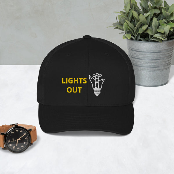 Lights Out Trucker Hat
