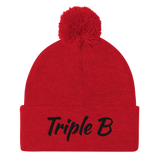 Triple B Pom-Pom Beanie