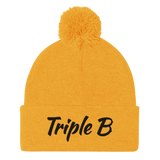 Triple B Pom-Pom Beanie