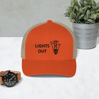 Lights Out Trucker Hat