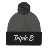 Triple B Pom-Pom Beanie