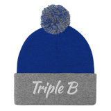 Triple B Pom-Pom Beanie