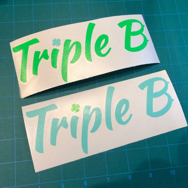 Triple B Decal - St Patrick's Day Edition