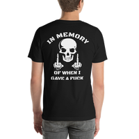 In Memory T-Shirt (printed on back)