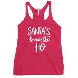 Santa's Favorite Ho Racerback Tank